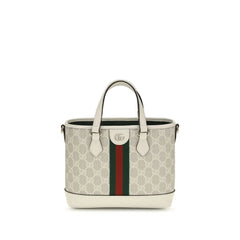 Gucci White Fabric Handbag
