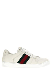 Gucci White Lamb Leather Low Top Sneakers - EU41/US11