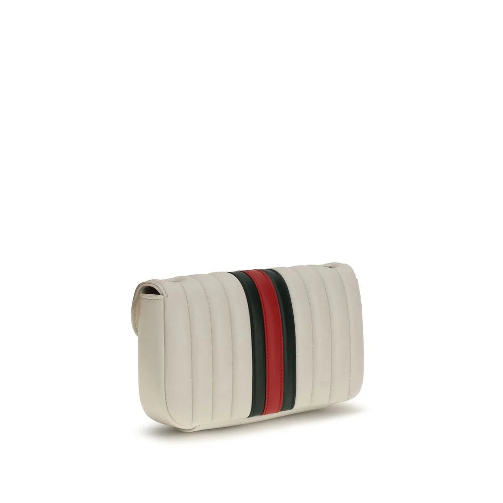 Gucci White Lamb Ovis Aries Shoulder Bag