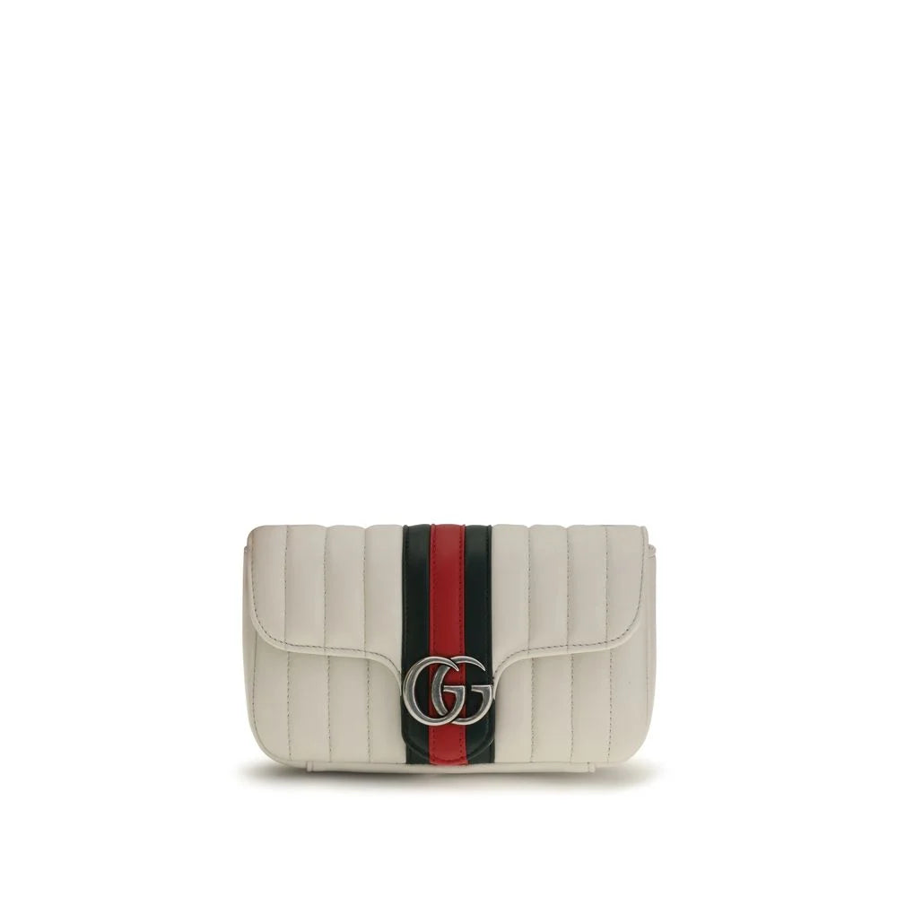 Gucci White Lamb Ovis Aries Shoulder Bag