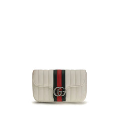 Gucci White Lamb Ovis Aries Shoulder Bag