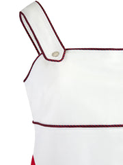 Gucci White polyester and Cotton short dress - IT44 | M