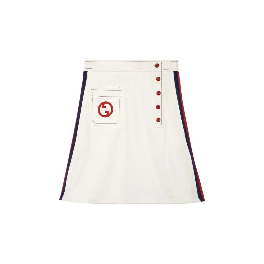 Gucci Hvid Polyester Miniskørt - 38