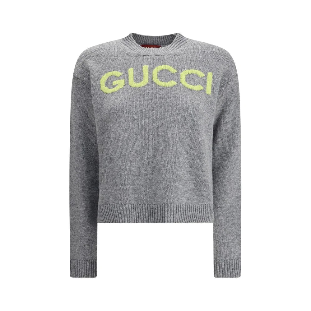 Gucci Wool Sweater with embroidered monogram