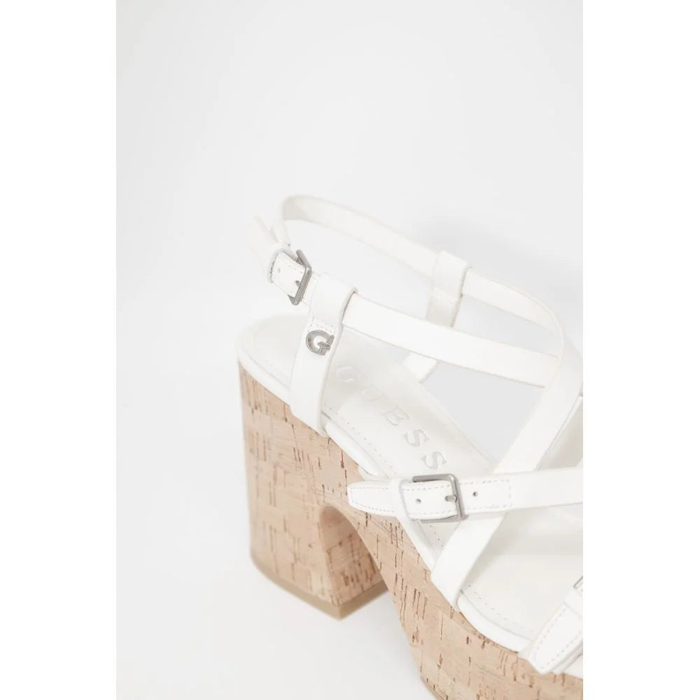 Guess Beige Leather High Heel - EU40/US10