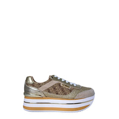 Guess Beige Polyester Sneaker - Sneakers