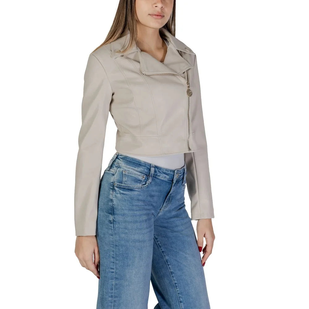 Guess Beige Polyethylene Jackets & Coat - Coats & Jackets
