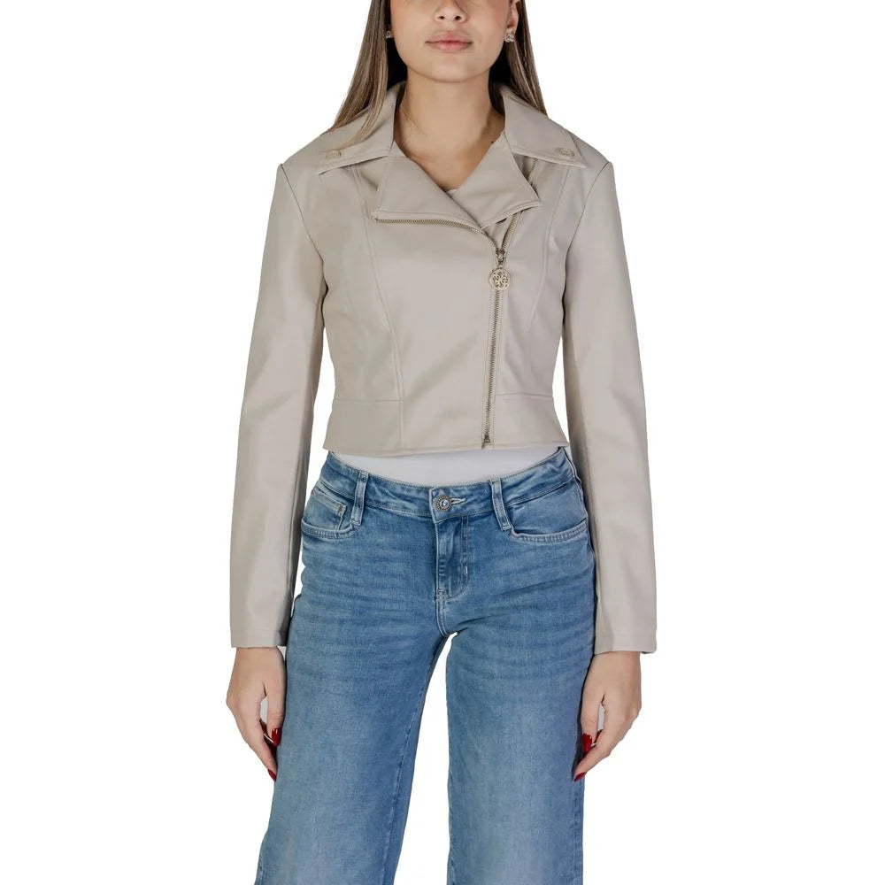 Guess Beige Polyethylene Jackets & Coat - Coats & Jackets