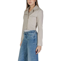 Guess Beige Polyethylene Jackets & Coat - Coats & Jackets