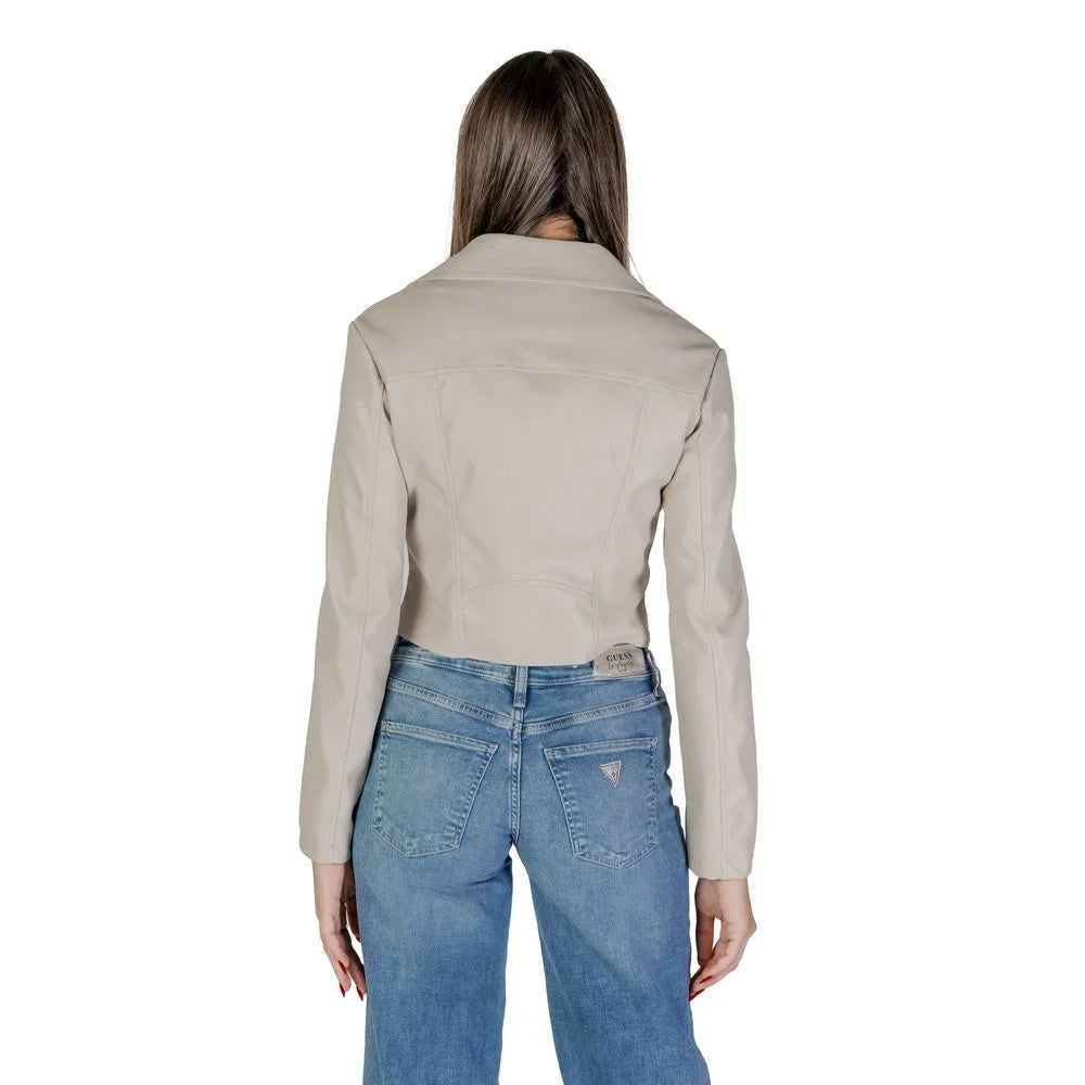 Guess Beige Polyethylene Jackets & Coat - Coats & Jackets