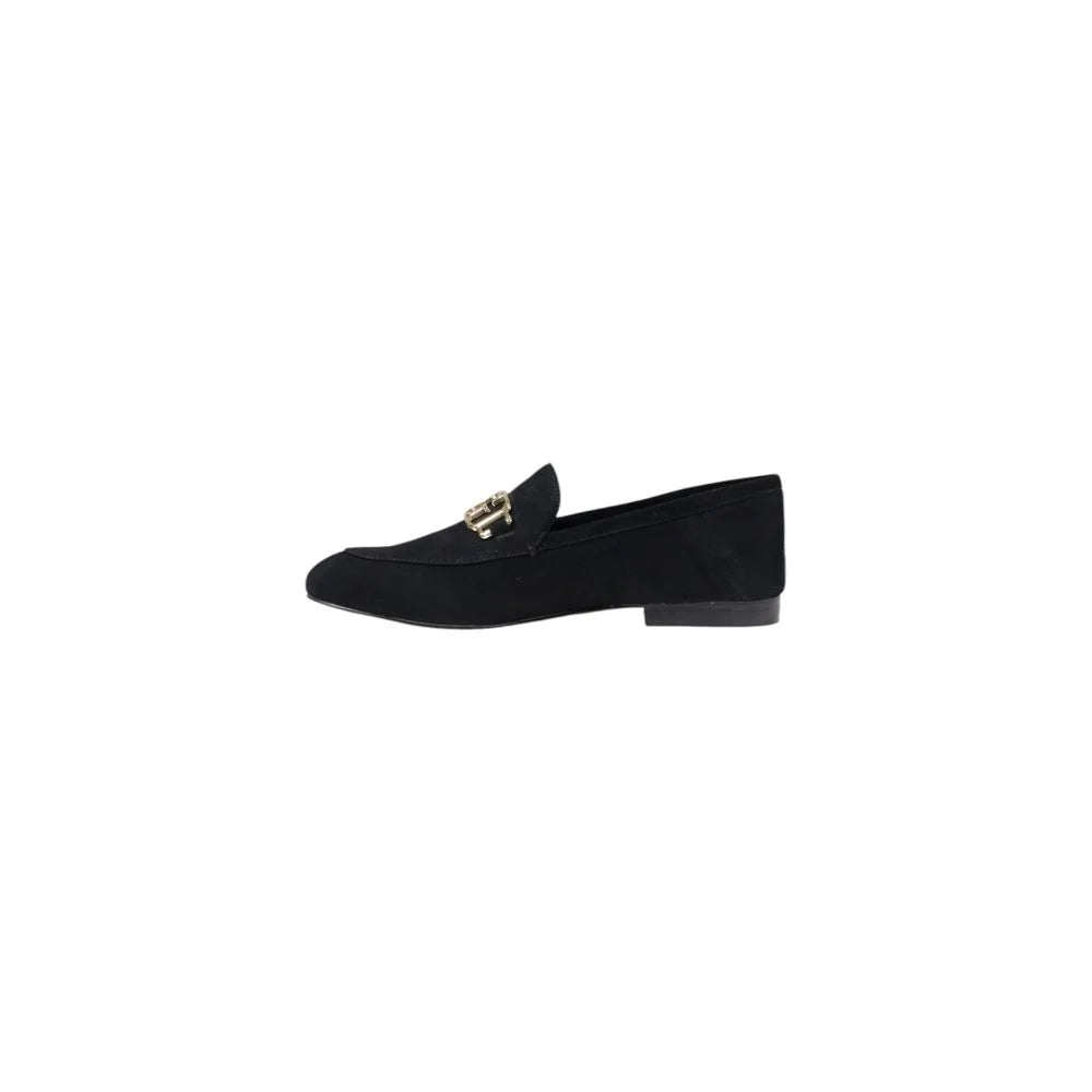 Guess Black Leather Platform - Flats