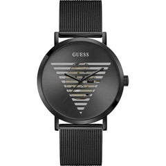Guess Black Stainless Steel Dress Watch