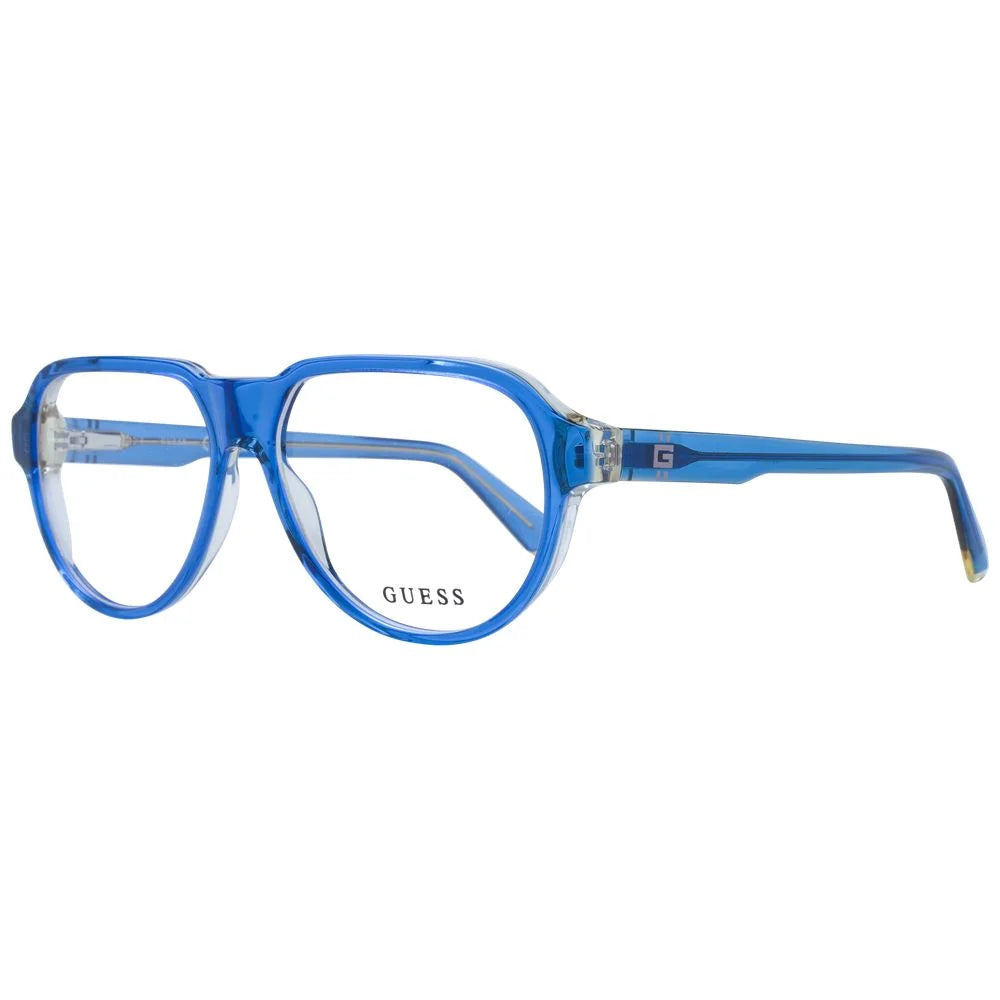 Guess Blue Men Glasses Frame - Eyeglasses