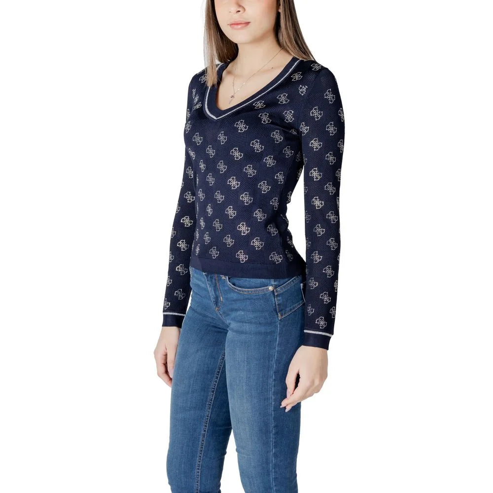 Guess Blue Viscose Sweater - IT38|XS