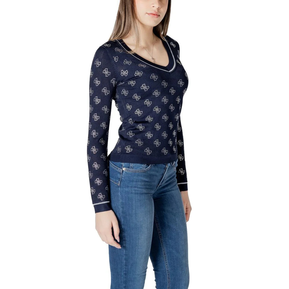 Guess Blue Viscose Sweater - IT38|XS