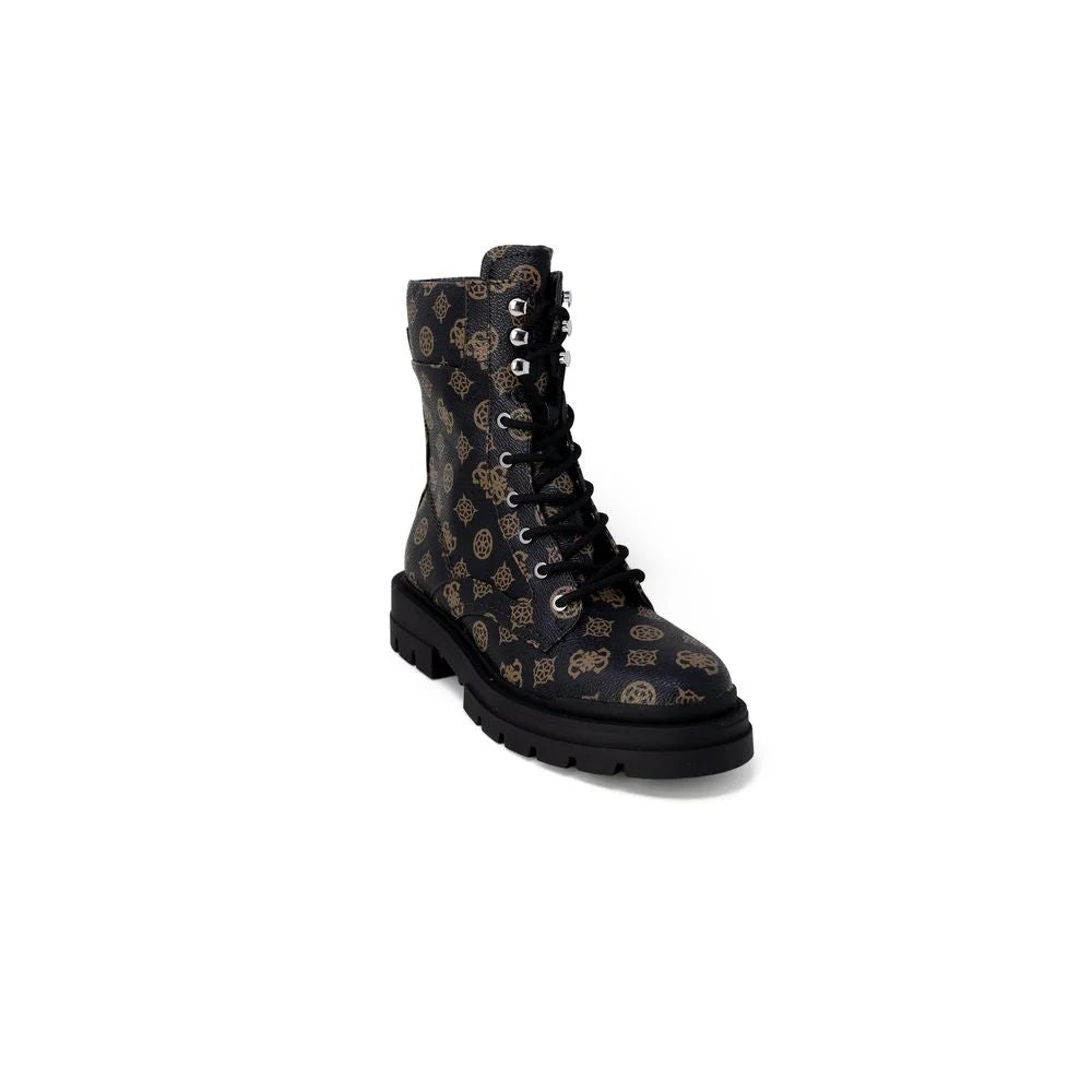 Guess Brown Artificial Leather Boot - Boots