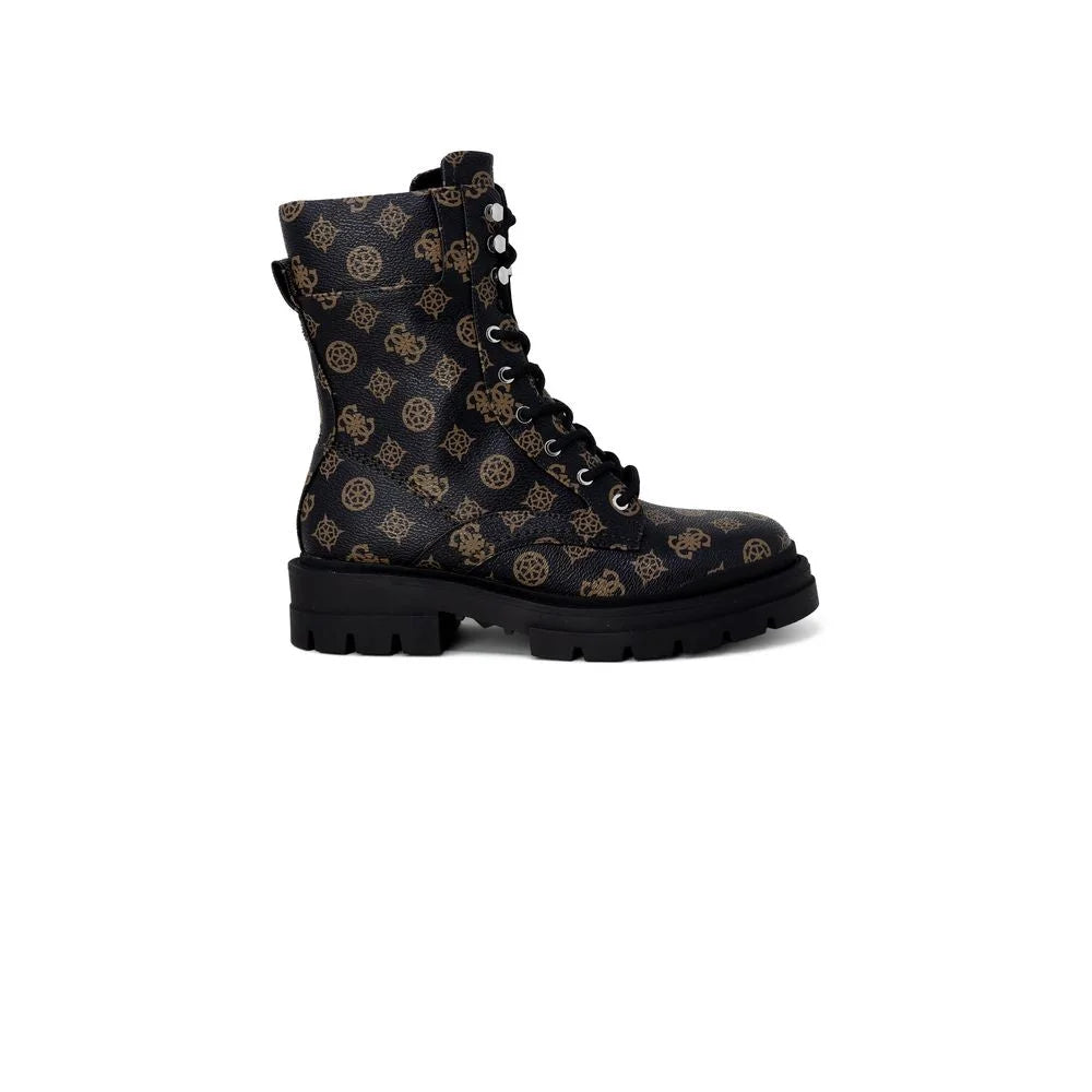 Guess Brown Artificial Leather Boot - Boots