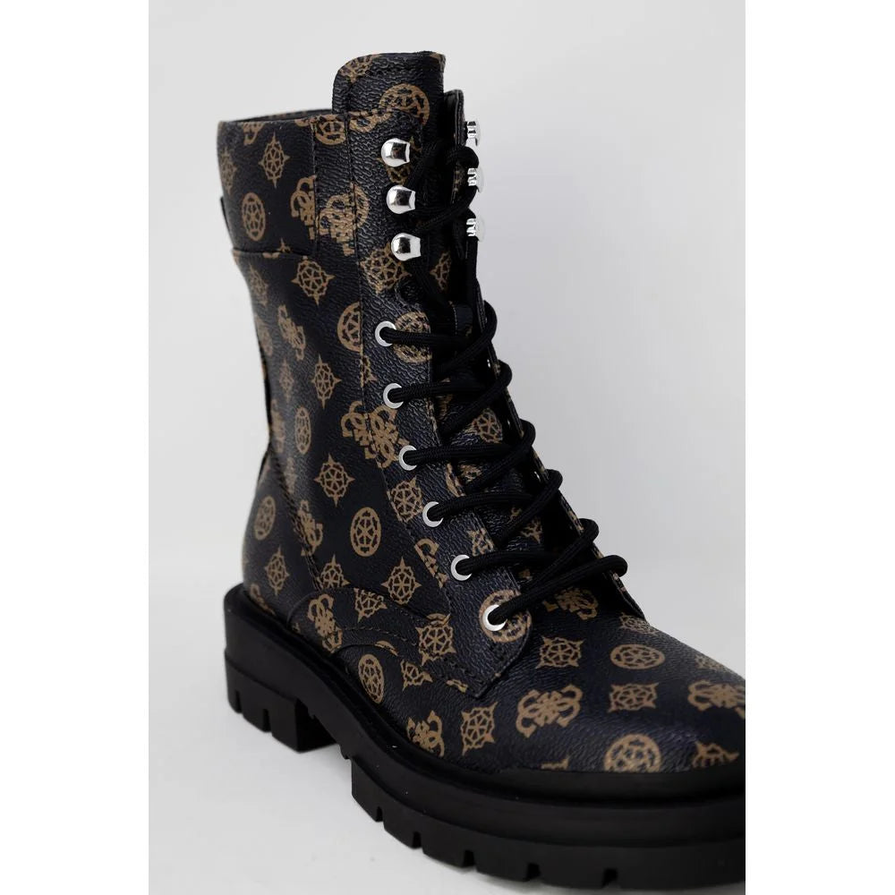 Guess Brown Artificial Leather Boot - Boots