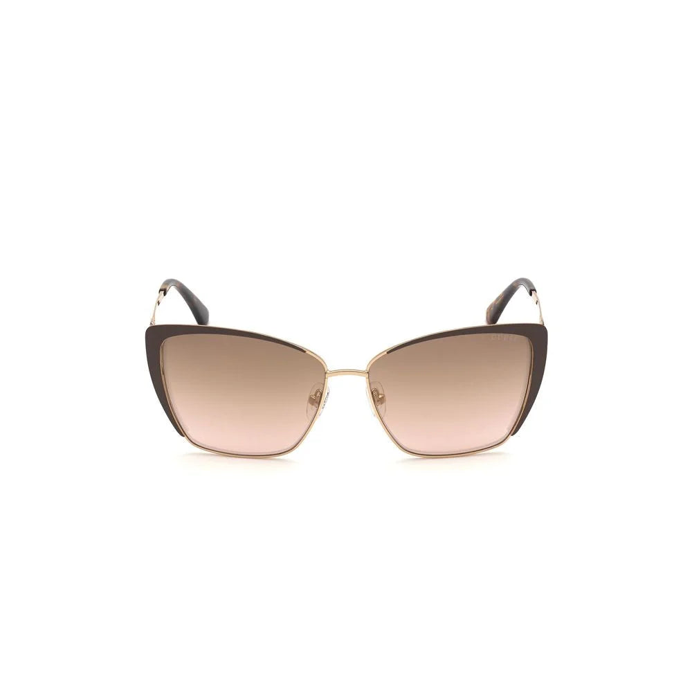Guess Brown Metal Sunglasses