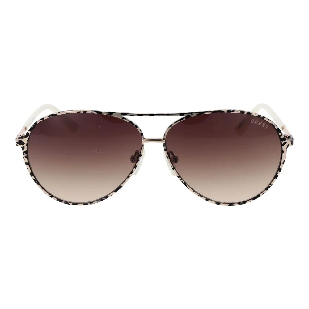 Guess Cream Women Sunglass - Sunglasses