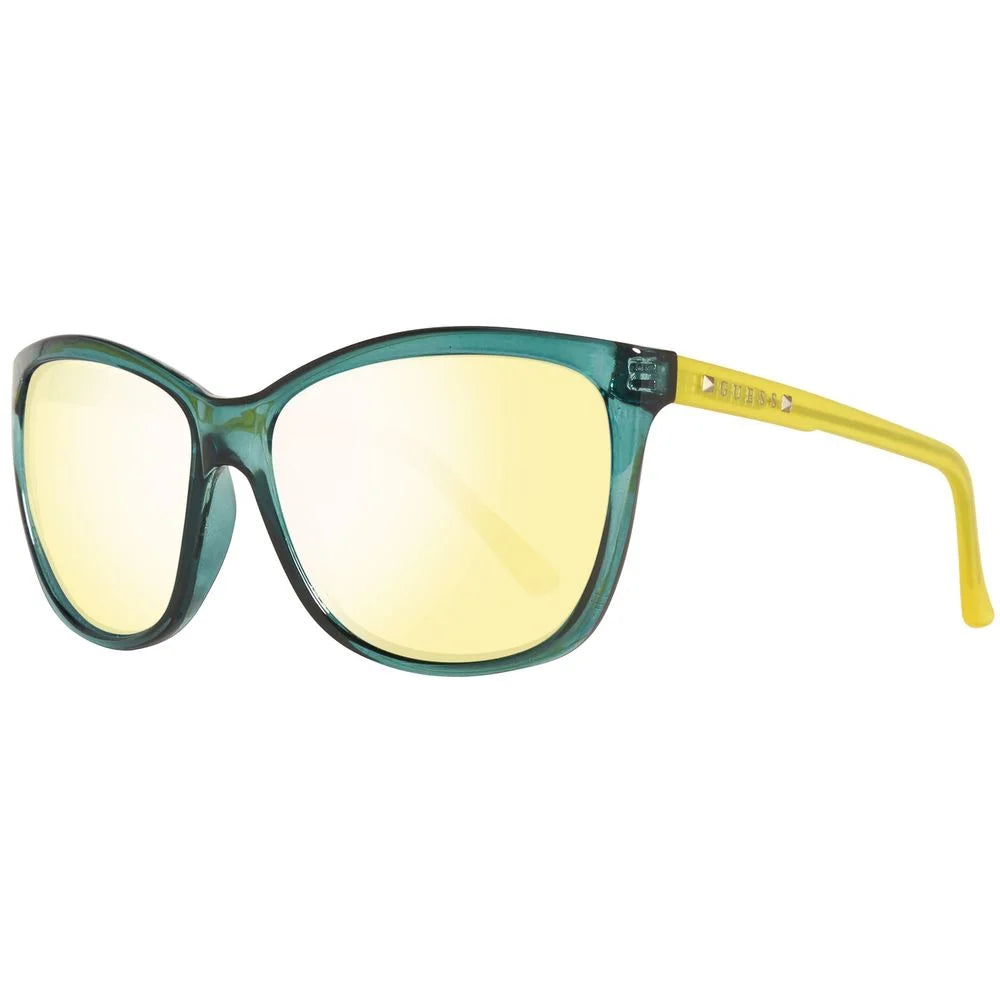 Guess Green Plastic Sunglasses - Sunglasses