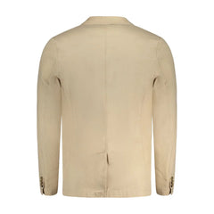 Guess Jeans Beige Cotton Men Jacket - Sport Jackets