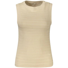 Guess Jeans Beige Cotton Tank Top - XS - Tank Tops