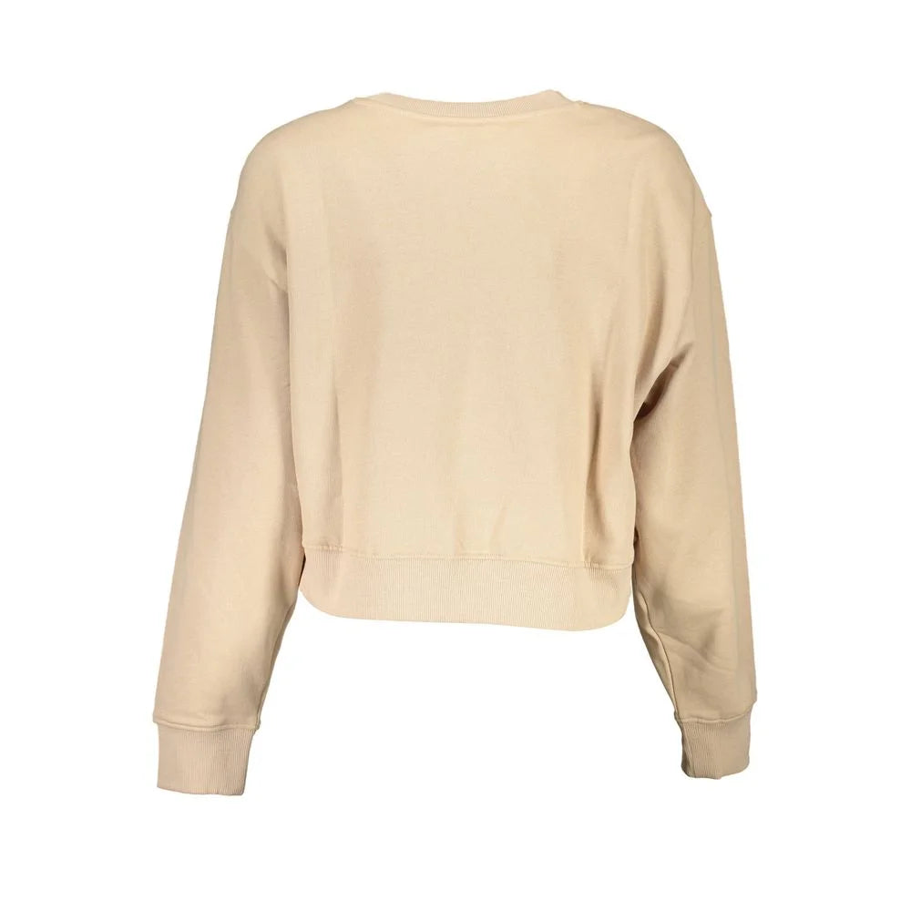 Guess Jeans Beige Cotton Women Sweater - XXL - Sweatshirts