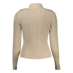 Guess Jeans Beige Polyester Sweater - XS