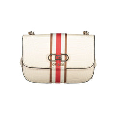Guess Jeans Beige Polyethylene Handbag - Cross Body Bags