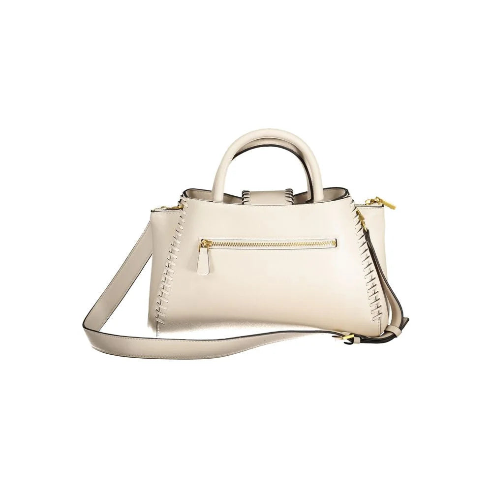 Guess Jeans Beige Polyethylene Handbag - Satchel Bags