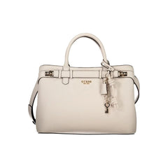 Guess Jeans Beige Polyethylene Handbag - Satchel Bags