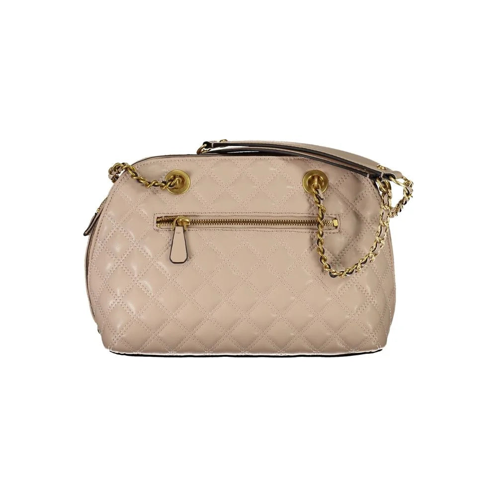 Guess Jeans Beige Polyethylene Handbag - Shoulder Bags