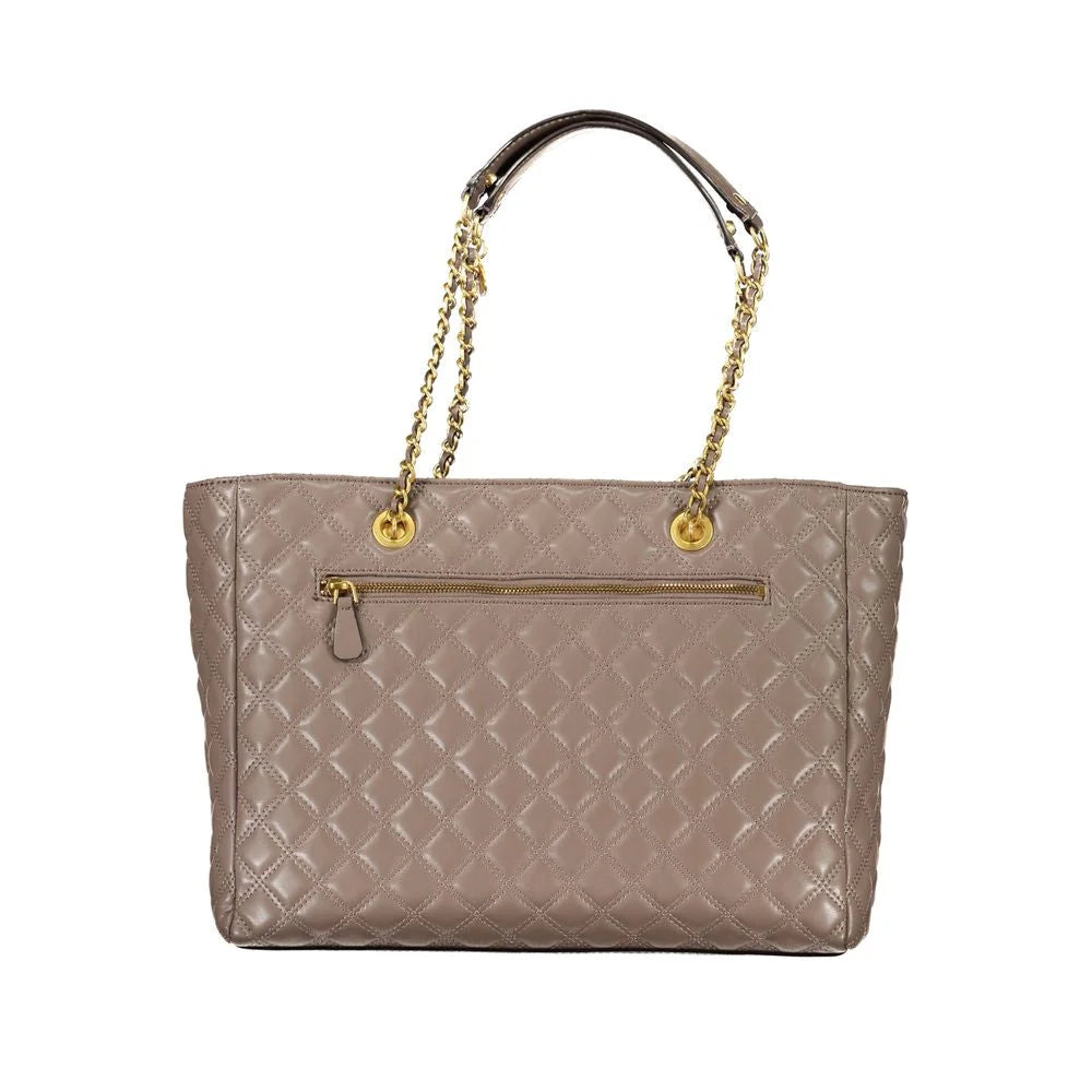 Guess Jeans Beige Polyethylene Handbag - Shoulder Bags