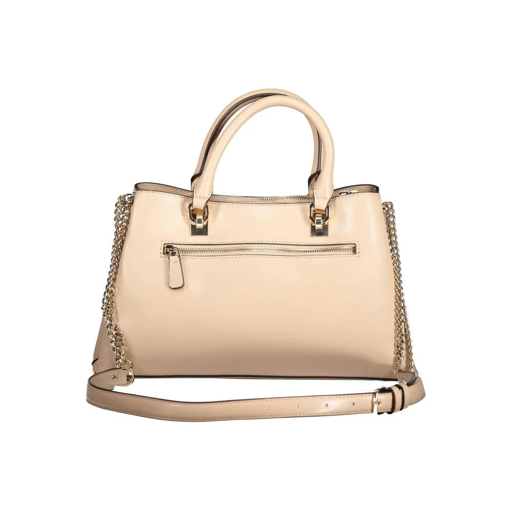 Guess Jeans Beige Polyethylene Handbag - Shoulder Bags