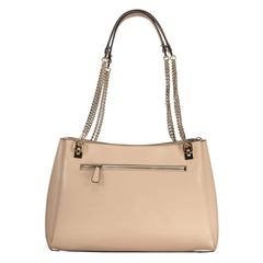 Guess Jeans Beige Polyethylene Handbag - Shoulder Bags