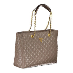 Guess Jeans Beige Polyethylene Handbag - Shoulder Bags