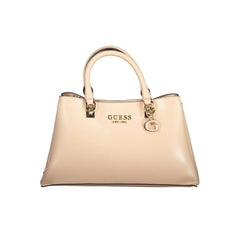 Guess Jeans Beige Polyethylene Handbag - Shoulder Bags
