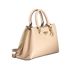 Guess Jeans Beige Polyethylene Handbag - Shoulder Bags