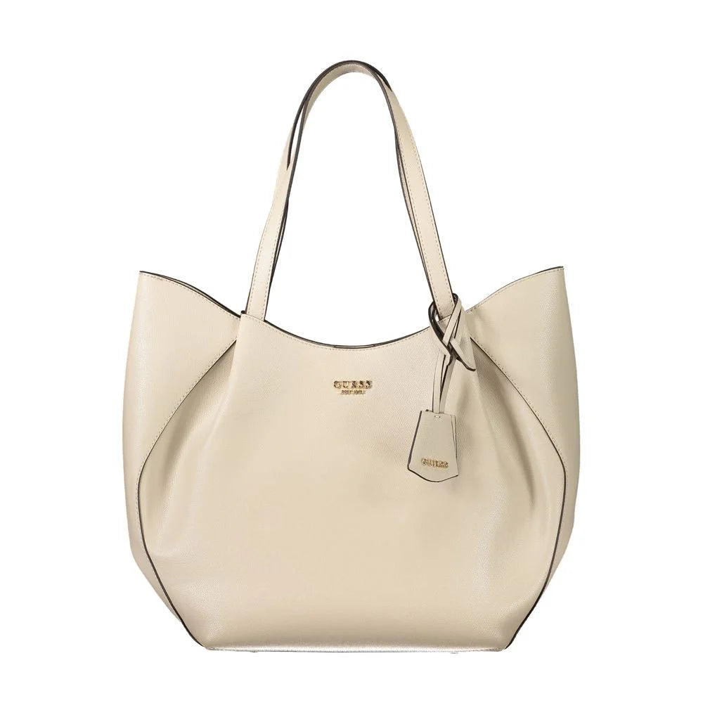 Guess Jeans Beige Polyethylene Women Handbag