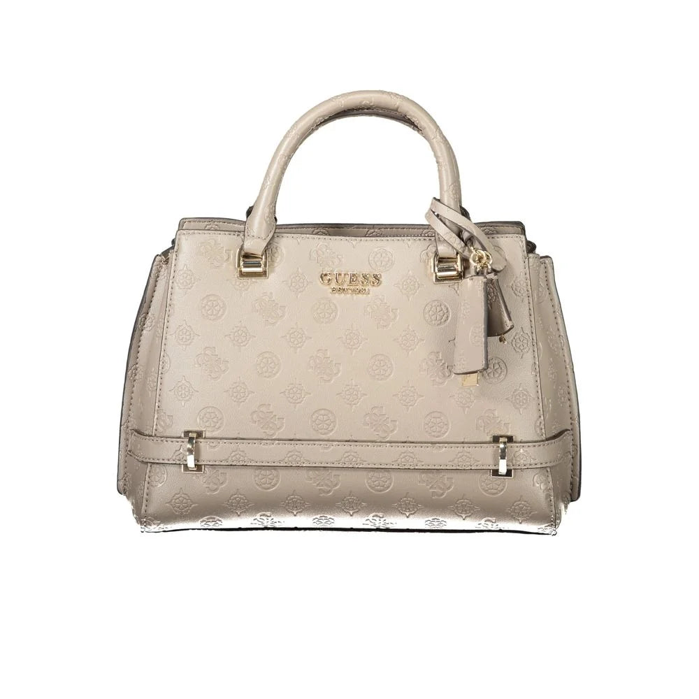 Guess Jeans Beige Polyethylene Women Handbag - Satchel Bags