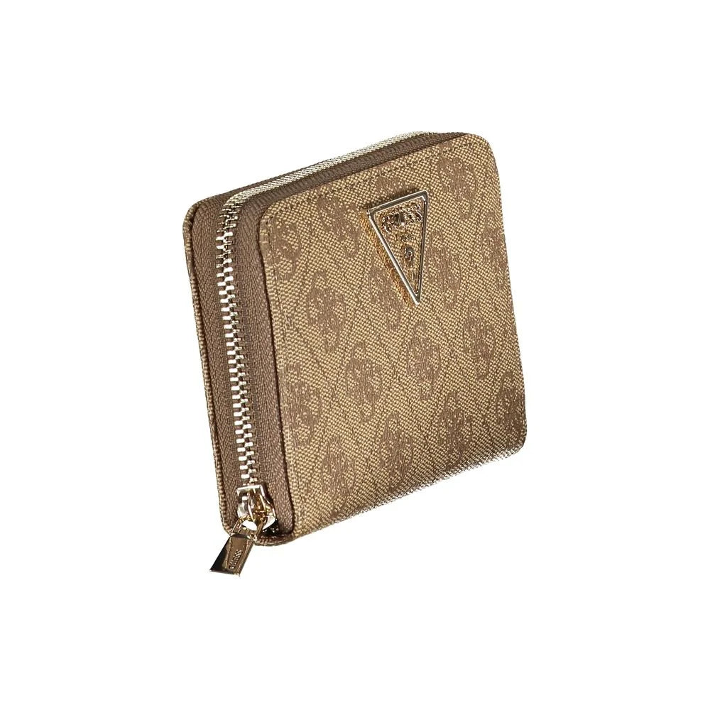 Guess Jeans Beige Polyethylene Women Wallet - Wallets