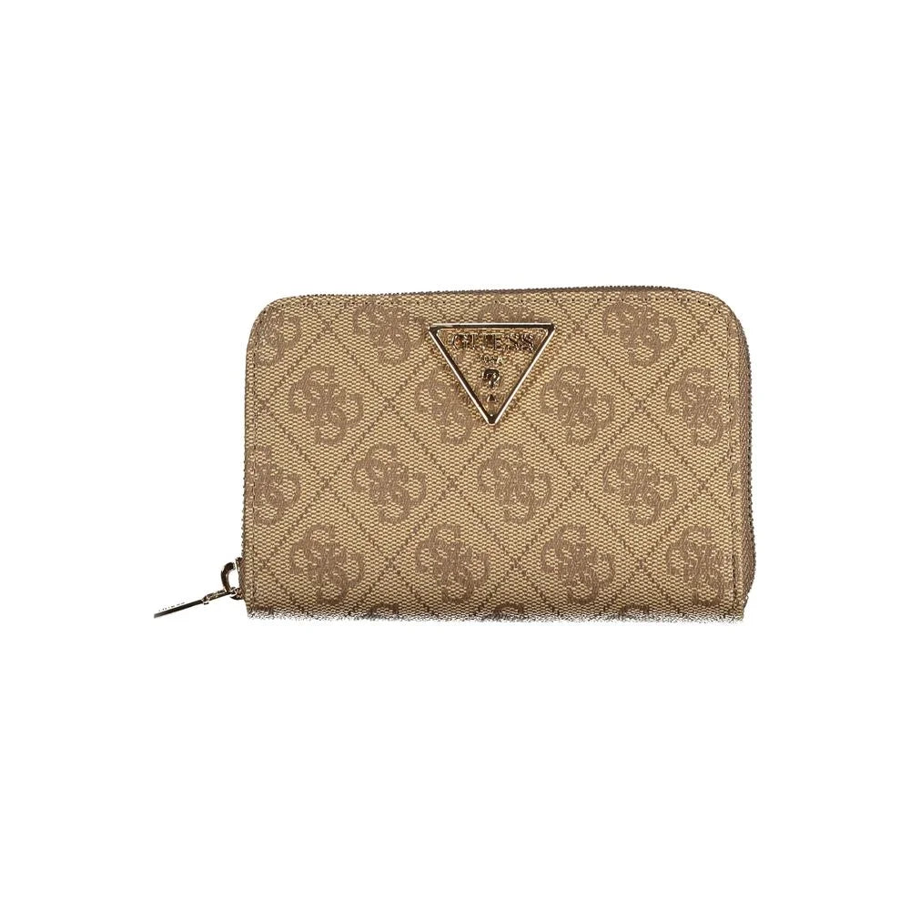 Guess Jeans Beige Polyethylene Women Wallet - Wallets