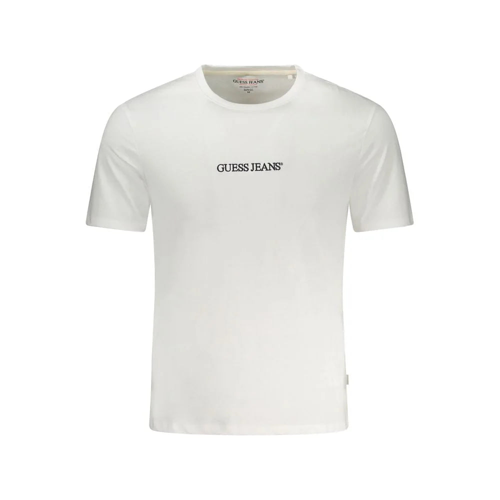 Guess Jeans Bianco Cotton Men T-Shirt