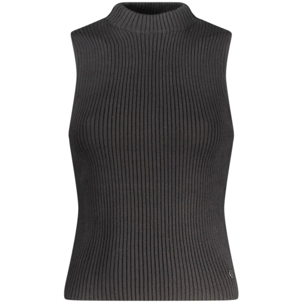Guess Jeans Black Cotton Tank Top