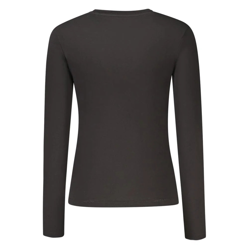 Guess Jeans Black Cotton Women T-Shirt