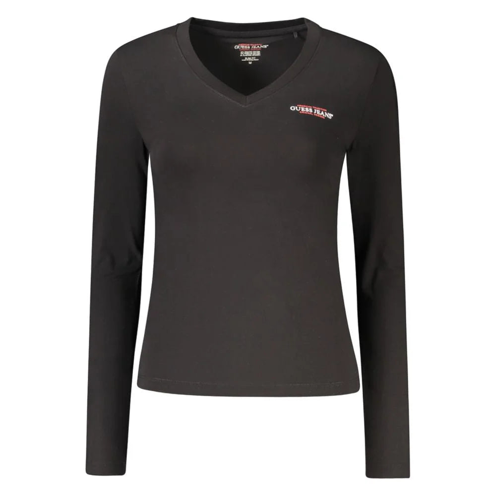 Guess Jeans Black Cotton Women T-Shirt - XL - T-Shirts