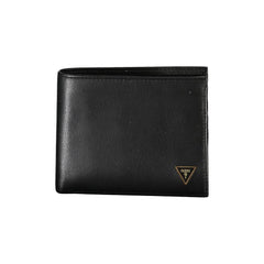 Guess Jeans Black Leather Wallet - Wallets