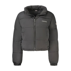 Guess Jeans Black Polyester Jackets & Coat - L