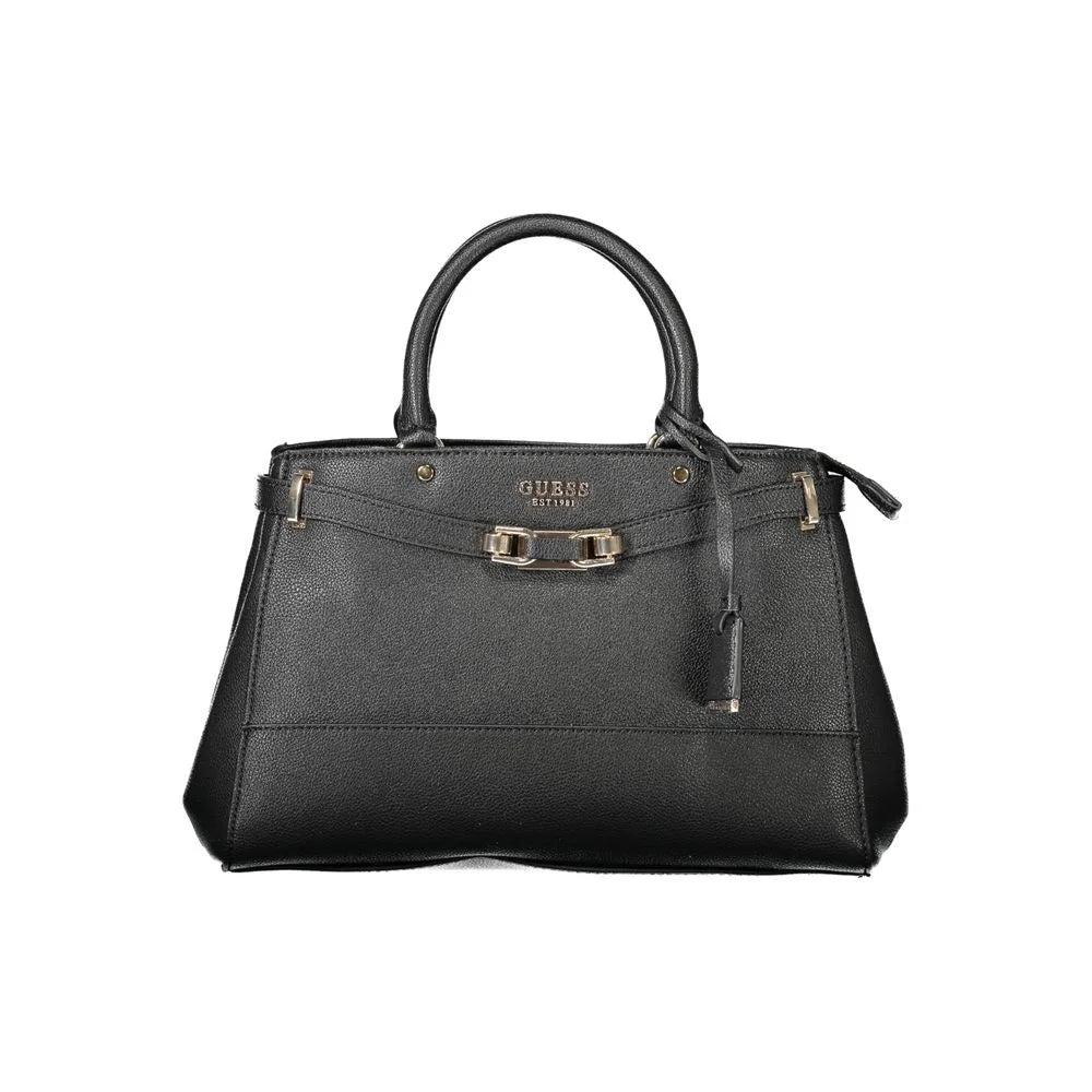 Guess Jeans Black Polyethylene Handbag - Satchel Bags